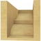 Ekena Millwork 6"W x 12"D x 6"H Wide Ridgewood Rough Cedar Woodgrain TimberThane Corbel, Primed Tan CORUR06X12X06RIDRCPR - alternate 4